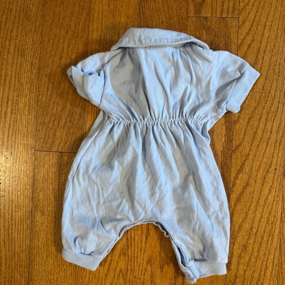 Starting Out Blue Bodysuit with Classic Collar Kids Size Preemie - Picture 2 of 5
